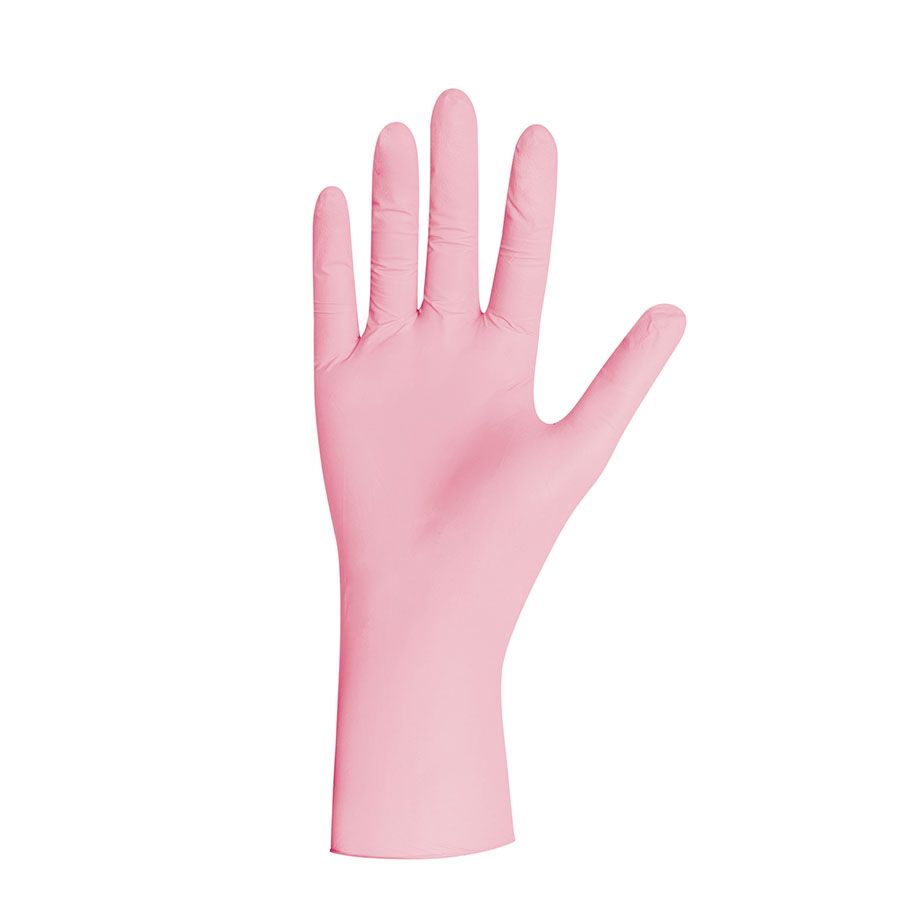 Pink Pearl Nitril U.-Handschuhe Gr. L unsteril puderfrei pink (100 Stck.) - UGV 5804